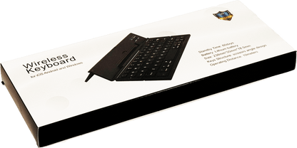 PreppComm Folding Bluetooth Keyboard with Stand